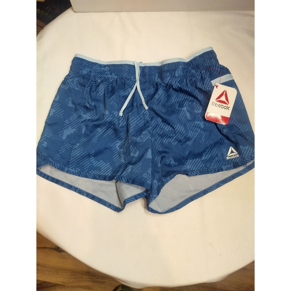 Reebok All Around Running Shorts women XS Dark Blue Relaxed Fit NWT